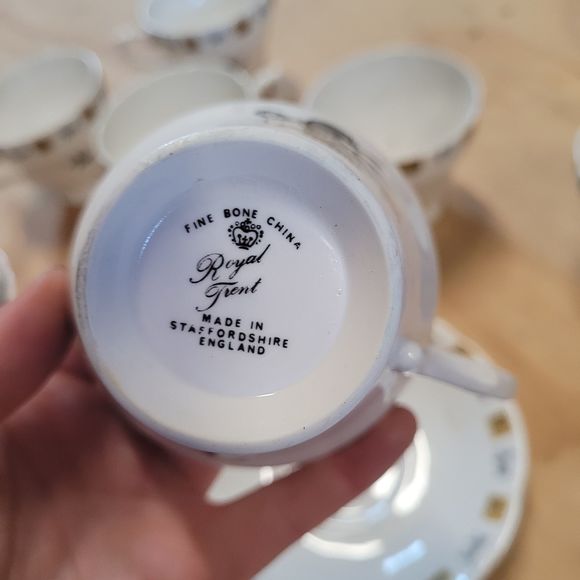 Royal Trent Aquarius Tea Cup Saucer & Cup Zodiac / Astrology - Picture 5 of 10